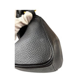 MCM Black Pebbled Leather Baugette