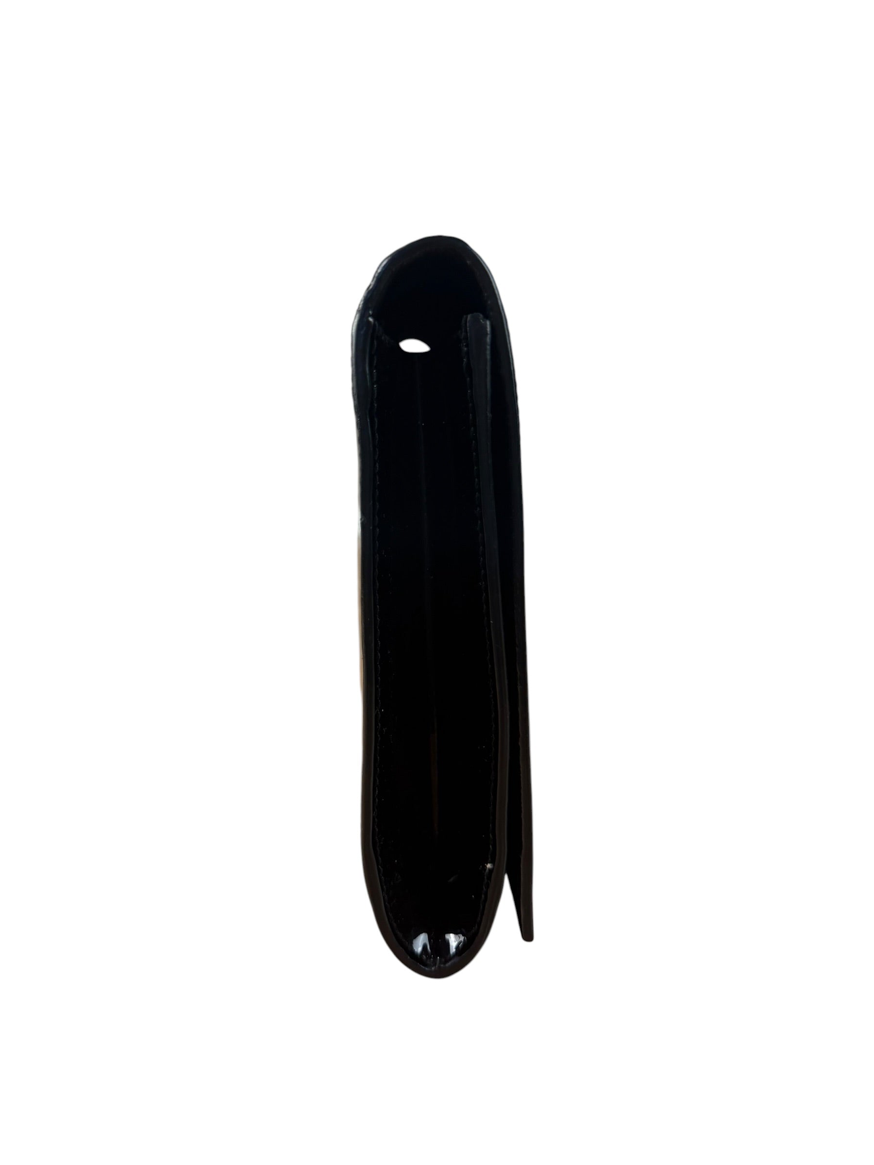 Yves Saint Laurent Black Patent Leather Belle De Jour Clutch