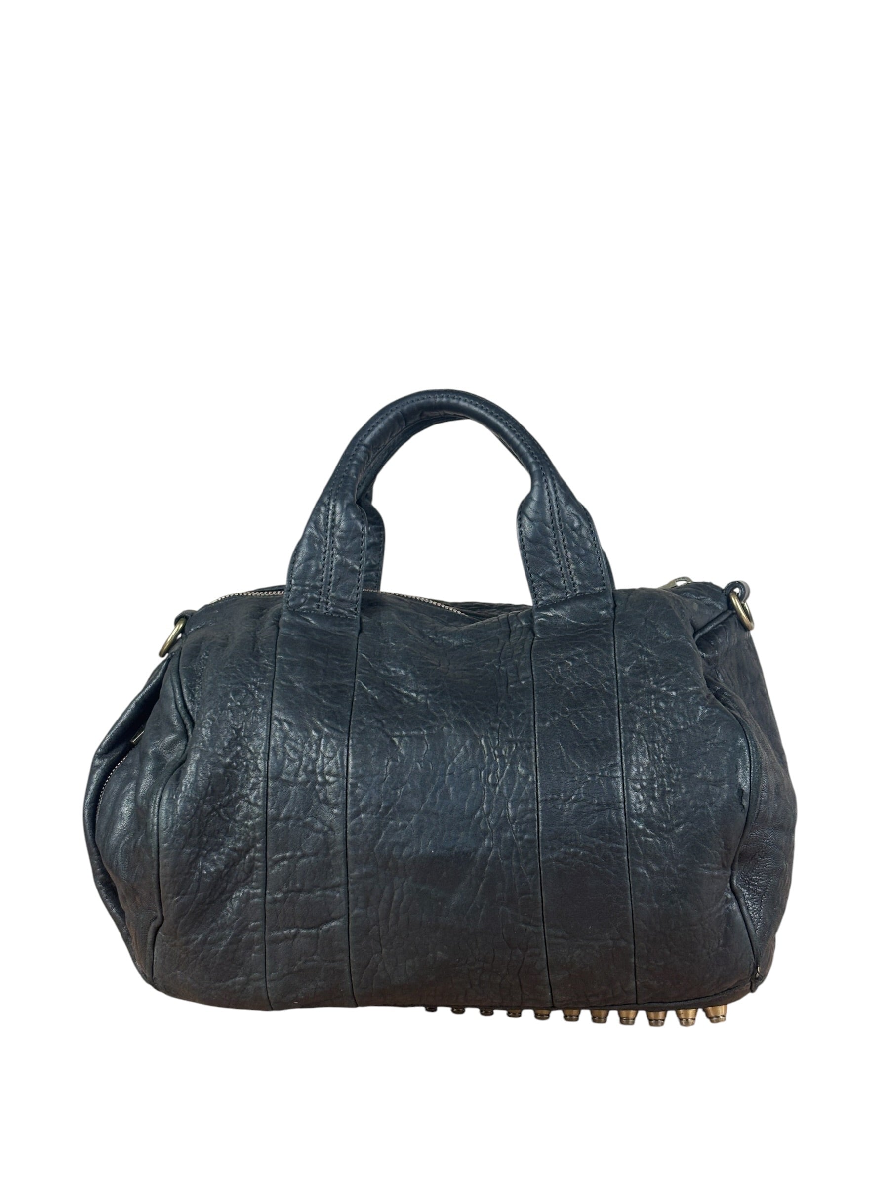 Alexander Wang Black Leather Rocco Duffel Line Shoulder/HandBag