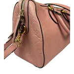 Gucci Pink Leather Guccissima Two-Way Boston Bag