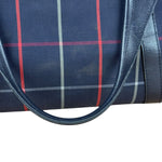 Burberry Blue Nova Check Vintage Boston Bag