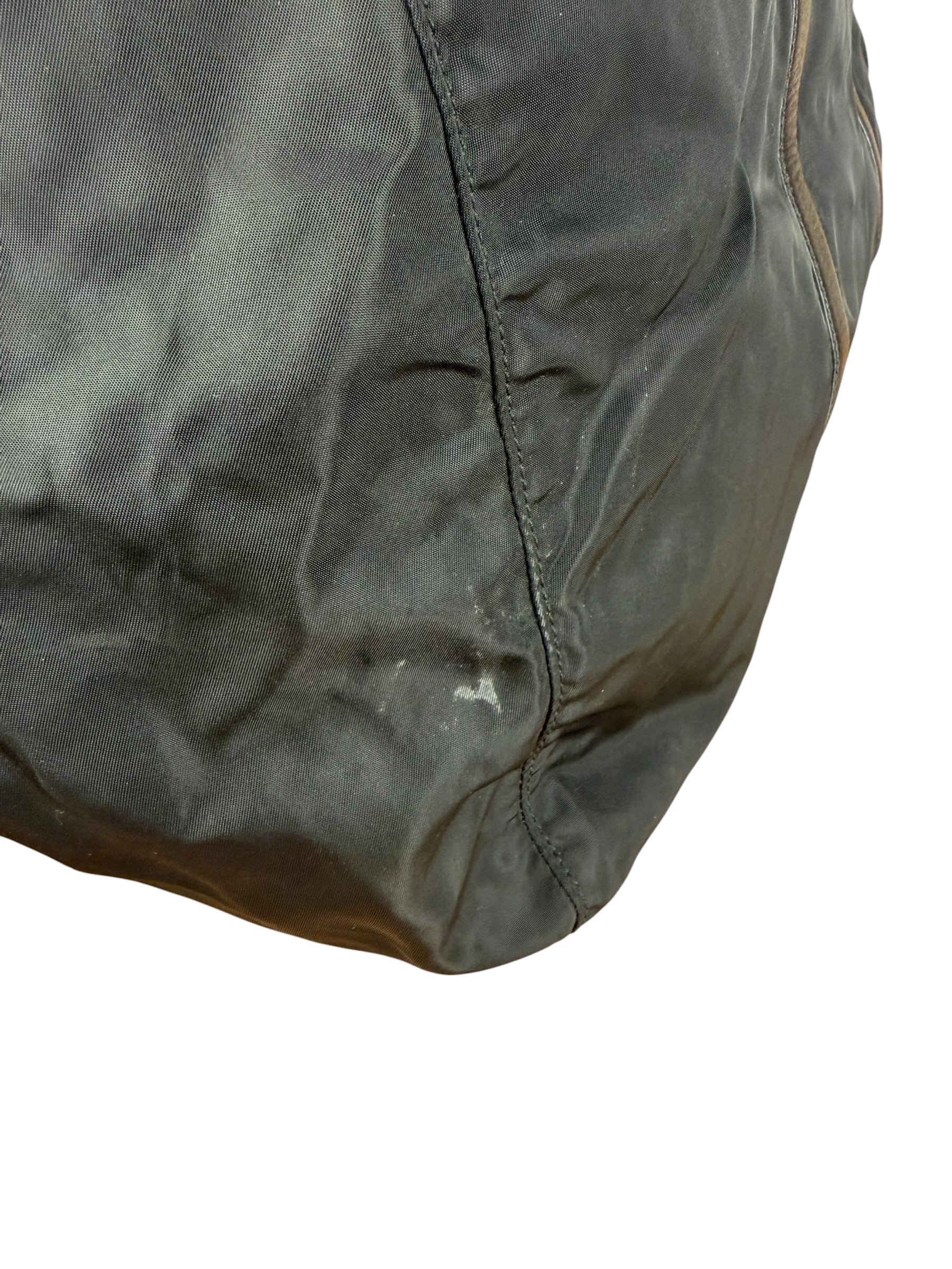 Prada Black Nylon Saffiano Travel Bag