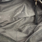 Chloe Black Tweed Leather Paddington Shoulder Bag