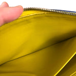 Bottega Veneta Large Intreccio Long Zip Wallet Yellow