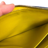 Bottega Veneta Large Intreccio Long Zip Wallet Yellow