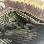 Prada Vintage Kakhi Green Nylon Shoulder Bag