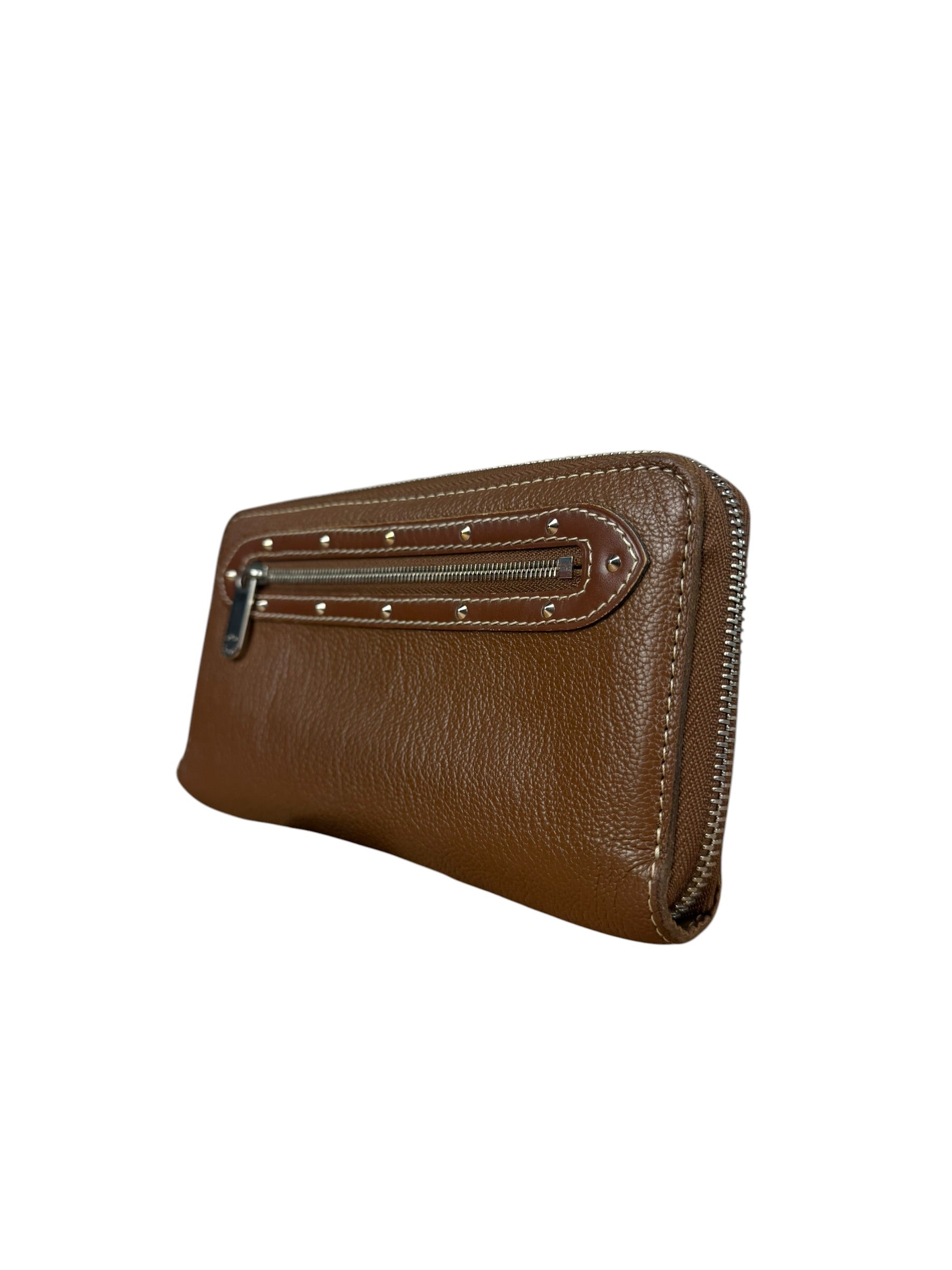 Louis Vuitton Brown Leather Suhali Zippy Wallet