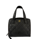 Chanel Black Leather Wild Stitch Tote Bag 2002