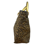 Bottega Veneta Nylon Leopard Print Handbag