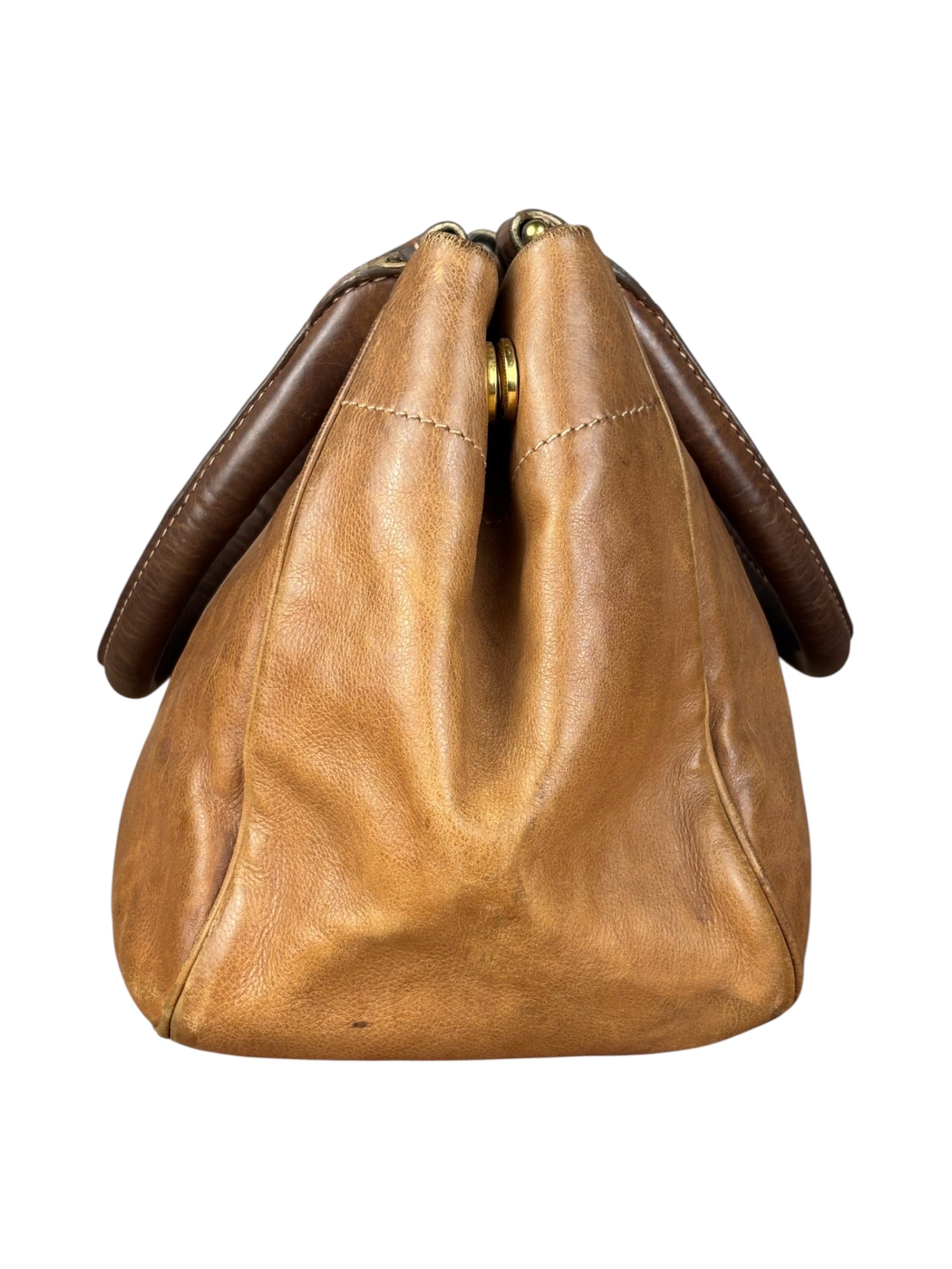 Prada Brown Leather 2Way Bag