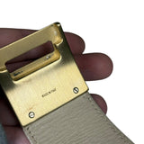 Ferragamo Gancini Wide Leather Cuff Bracelet