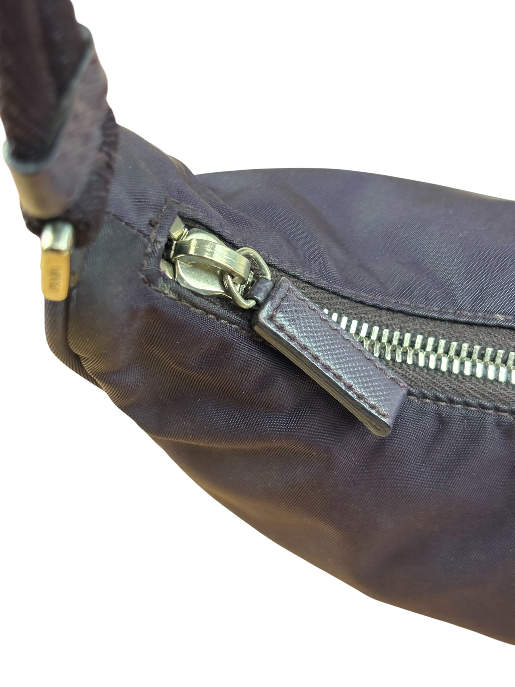 Prada Purple Tessuto Nylon Pochette