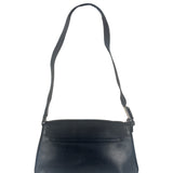 Ferragamo Vintage Black Leather Flap Shoulder Pochette
