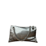 Balenciaga Silver Crush Small Souvenirs & Rhinestone Shoulder Bag