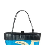 Chanel Vintage Patent Leather Fringe Mini Coco Bar Tote Bag 1998