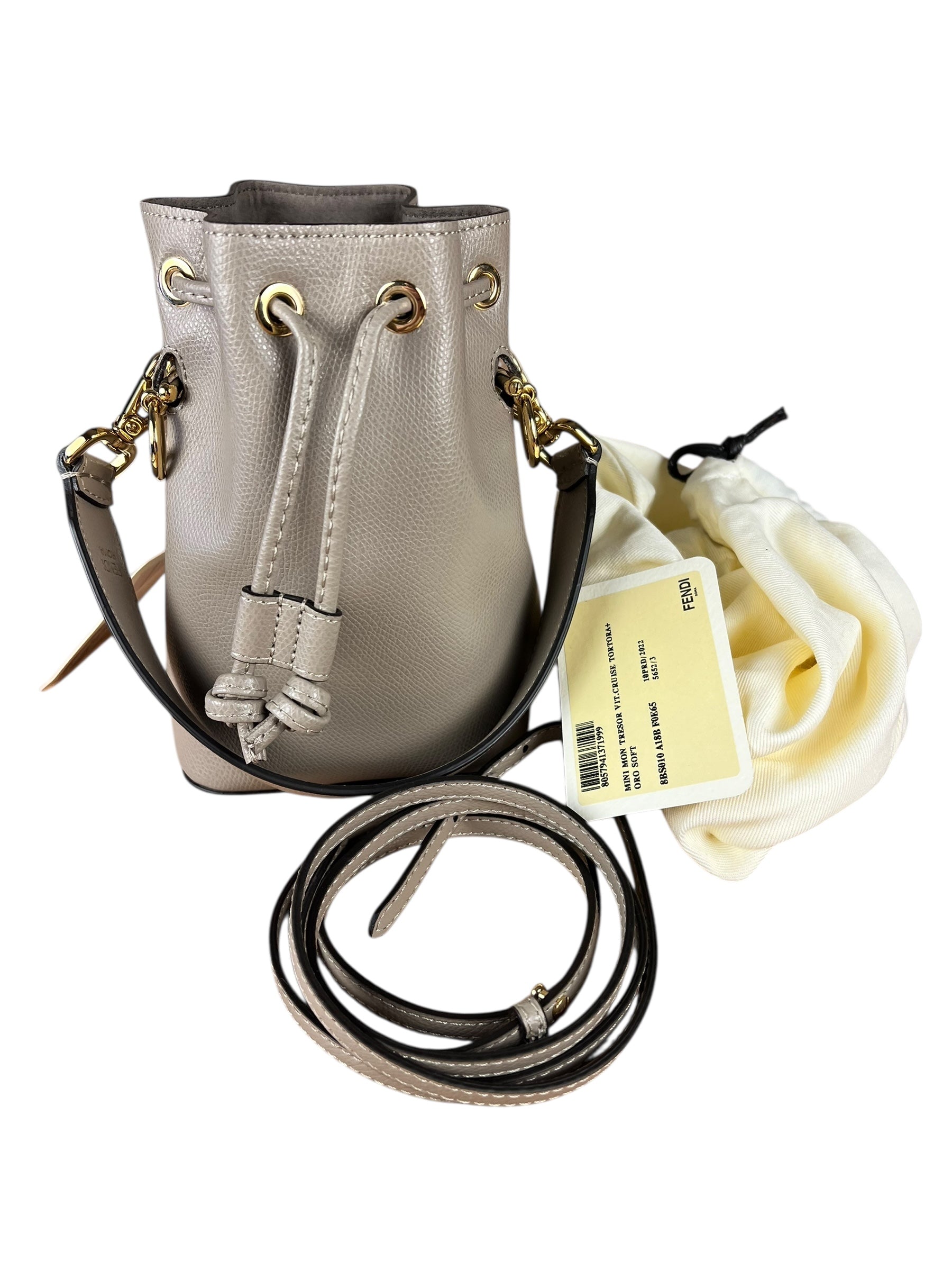 Fendi Mon Tresor Leather Bucket Bag