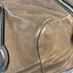 Celine Brown/Black Leather Bowling Bag