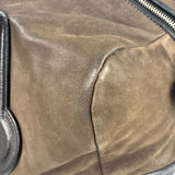 Celine Brown/Black Leather Bowling Bag