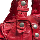 Chloe Red Leather Silverado Shoulder Bag