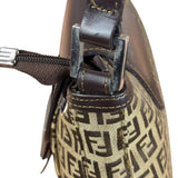 Fendi Zucchino Drawstring Flap Shoulder Bag