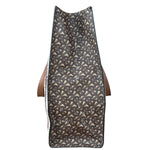 Burberry Leather TB Monogram Stripe E-Canvas Tote Bag