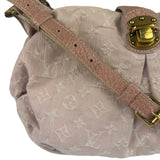 Louis Vuitton Vintage Rose Pink Monogram Denim Slightly Hobo Bag
