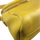 Prada Yellow Leather Padded Nappa Signaux Shoulder Bag
