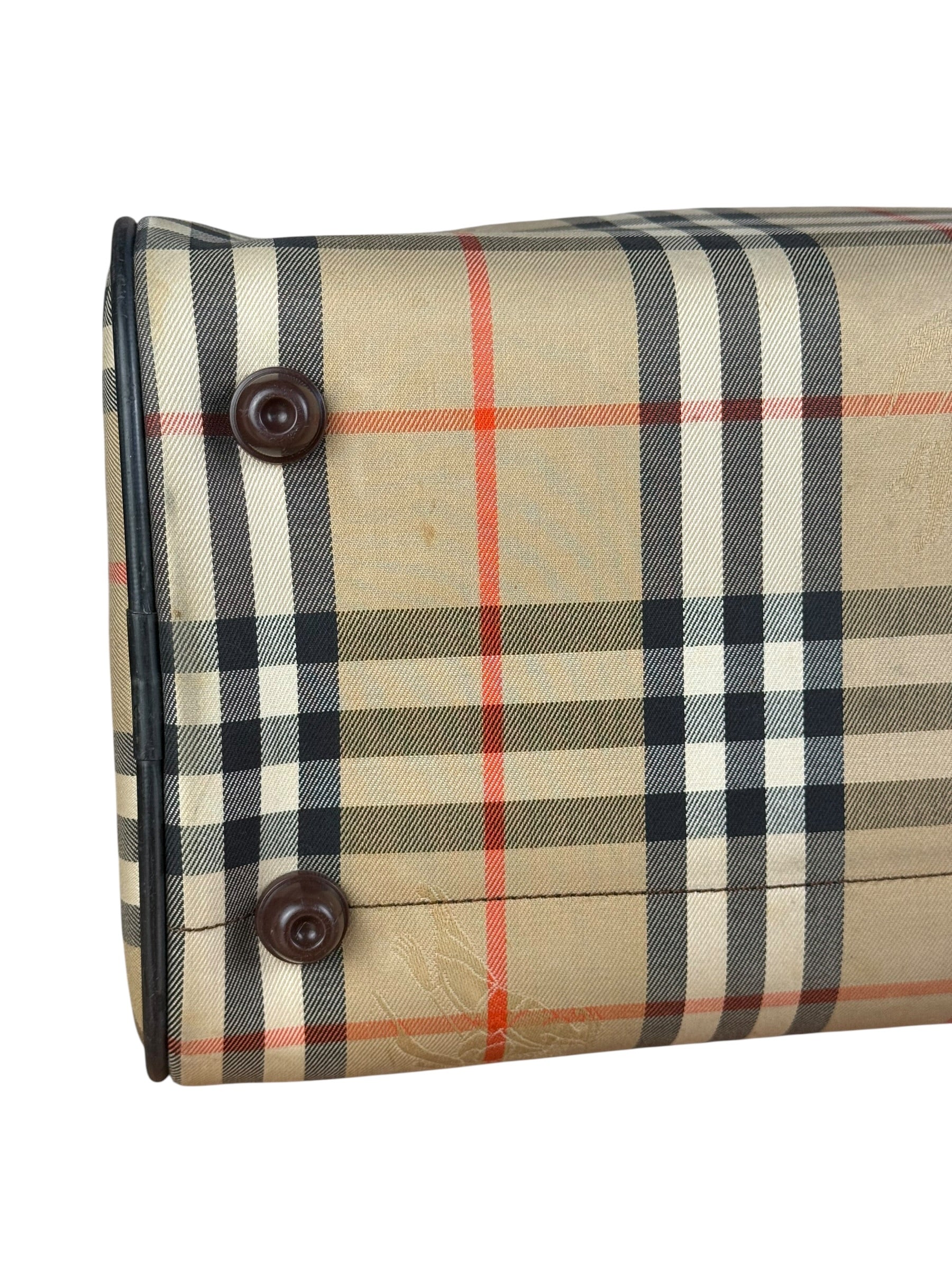 Burberry Vintage House Check Boston Bag