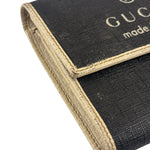 Gucci Vintage Leather Unisex Trifold Wallet