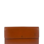 Louis Vuitton Orange Epi Leather Sarah Long Flap Wallet
