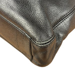 Chanel Vintage Black Leather Zip Shoulder Bag - 1998