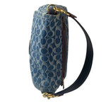 Coach Signature Blue Jacquard Denim Soft Tabby Shoulder Bag