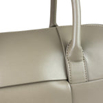 Bottega Veneta Olive Green Leather Intrecciato Arco Two-Way Bag