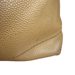 Chanel CC Vintage Beige Leather Caviar Wood Chain Hobo Bag