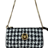 Versace Black/White Tweed Pochette