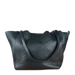 Burberry Black Pebbled Leather Shoulder Bag