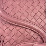 Bottega Veneta Purple Leather Rialto Intrecciato Shoulder Bag