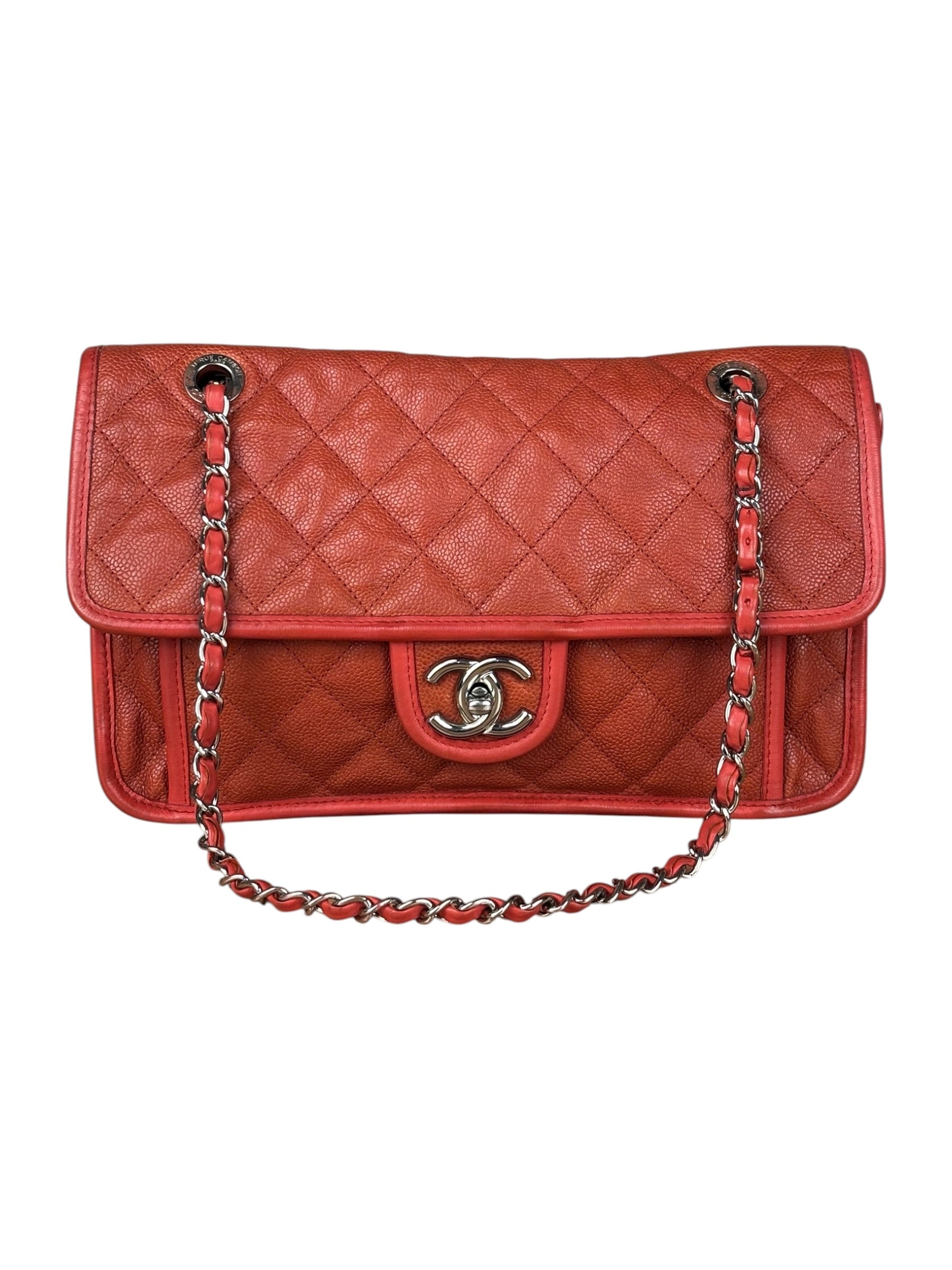 Chanel French Riviera Caviar Quilted Flap Bag Sunset 2011