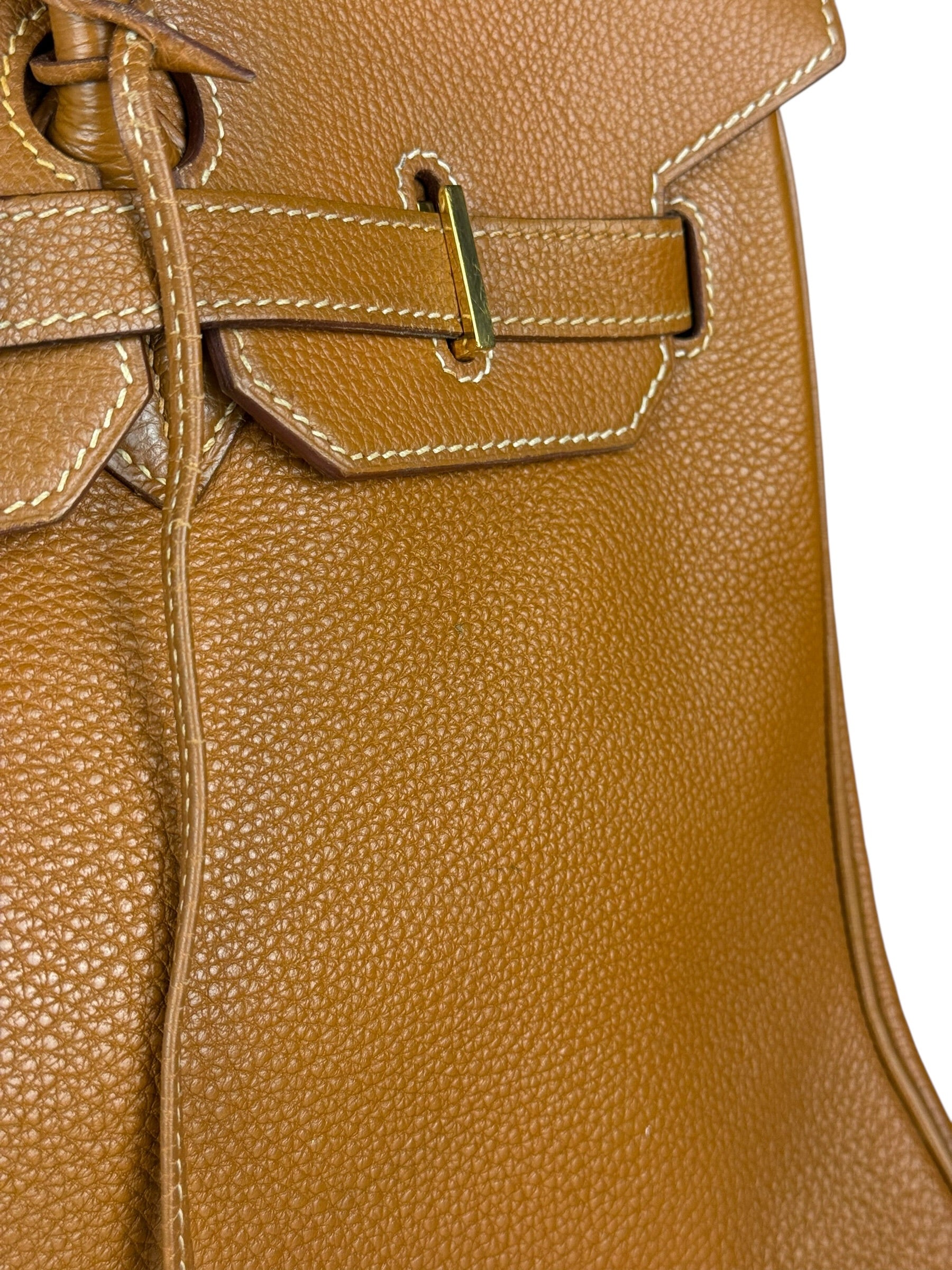 Hermes Birkin 35 Gold Brown Togo Leather Handbag 2001