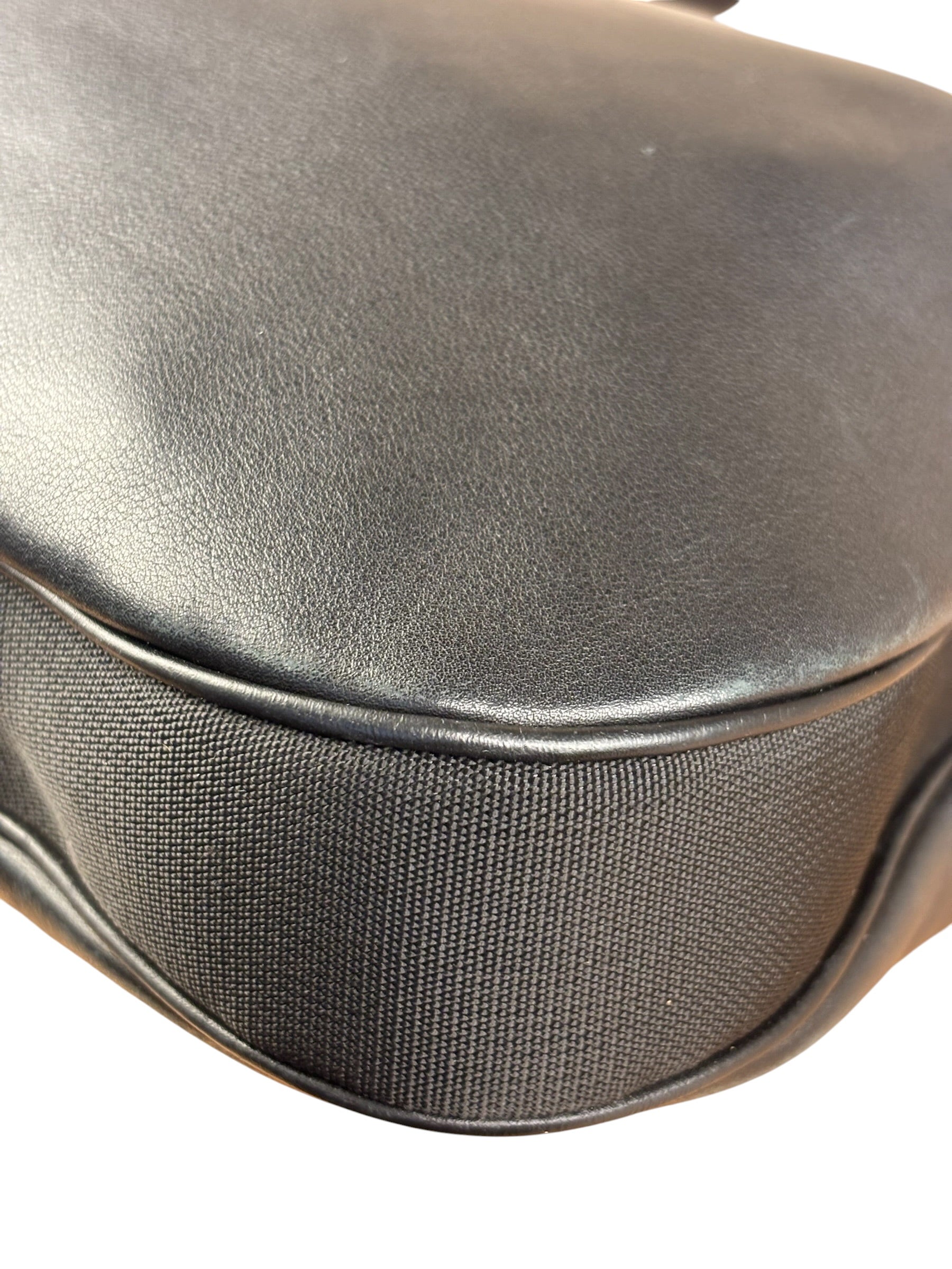 Gucci Black Leather Silhouette Hobo Bag