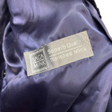 Vintage Dark Blue Mink Mid Length Fur Coat