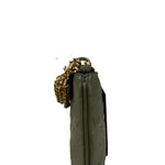 Coach Military Green Leather Signature Wristlet