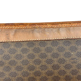 Celine Vintage Brown Leather Macadam Pouch