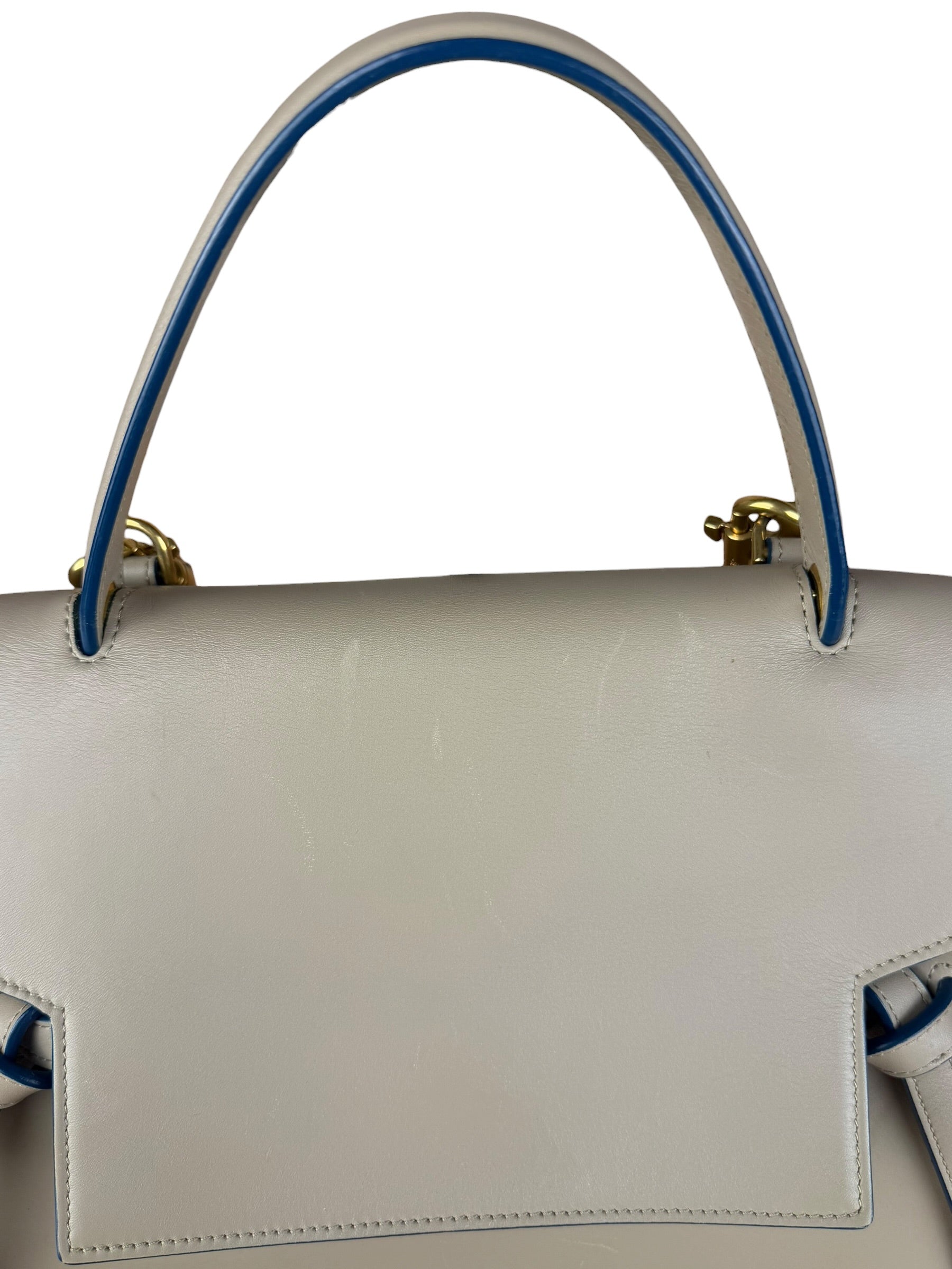 Celine Beige Leather Belt Two Way Bag