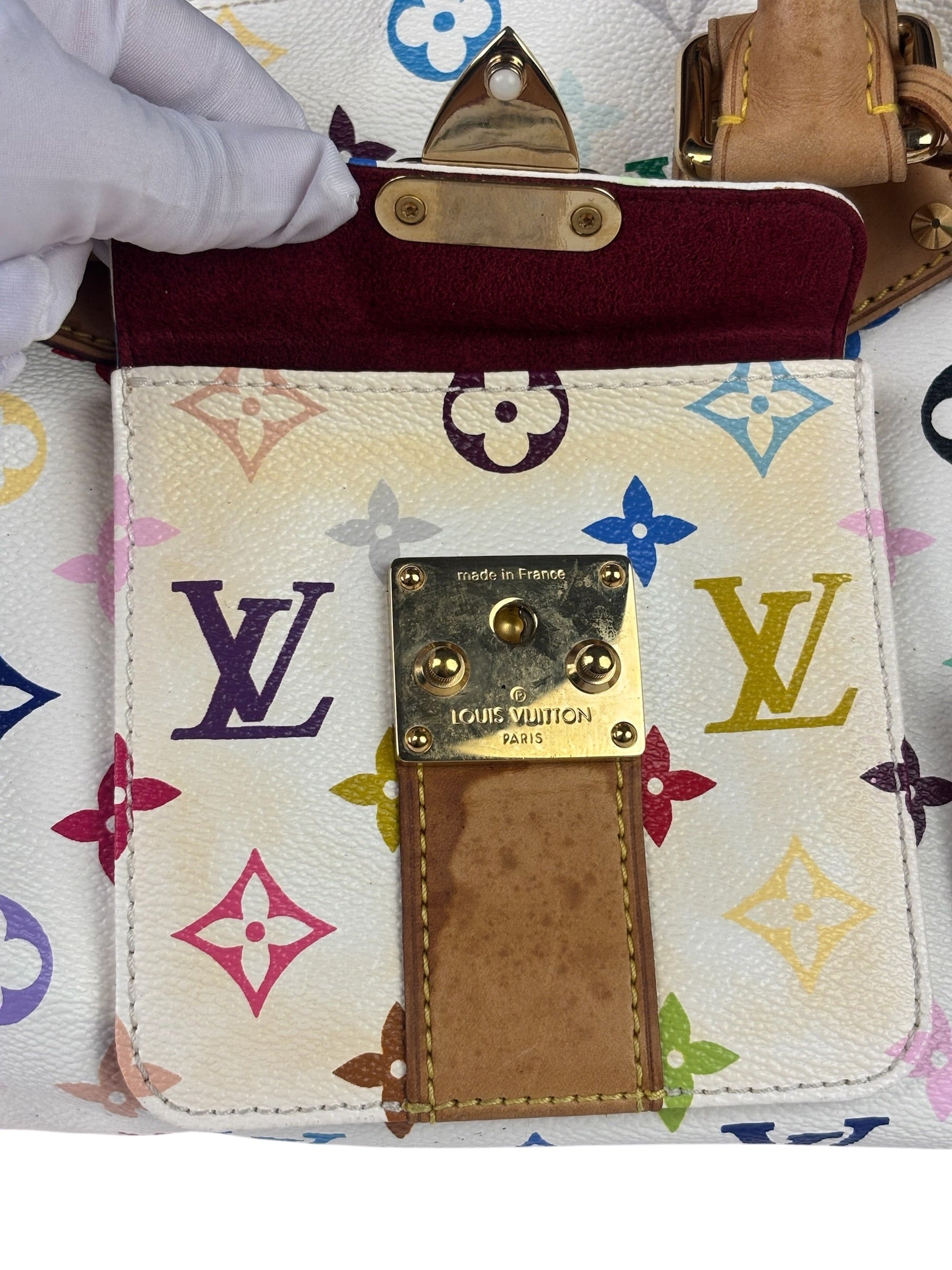 Louis Vuitton x Takashi Murakami White Monogram Speedy 30