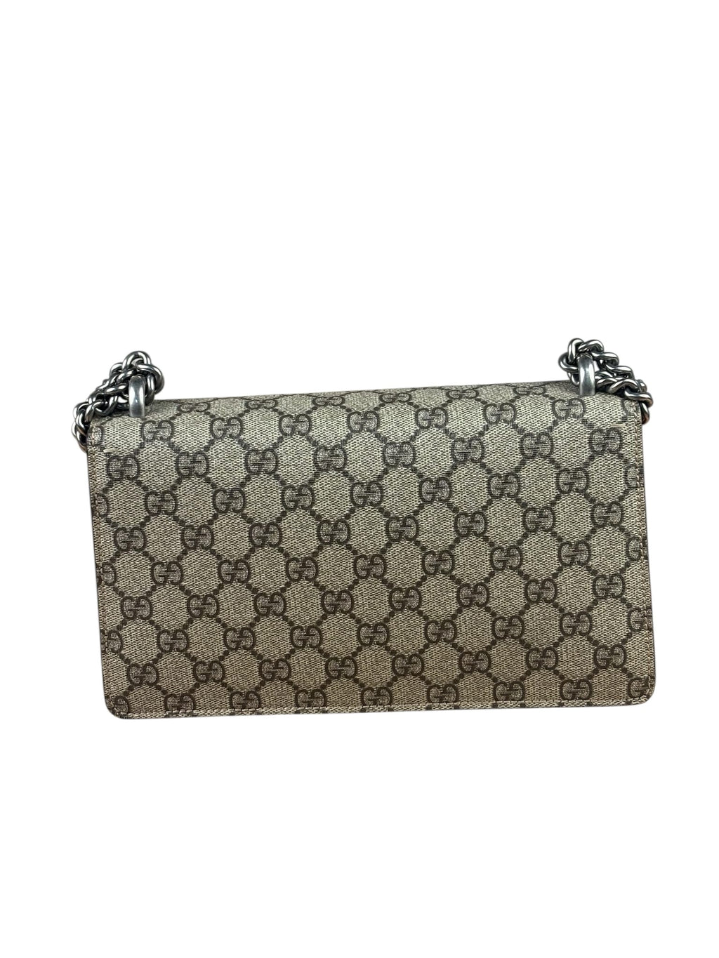 Gucci Beige Leather GG Dionysus Shoulder Bag