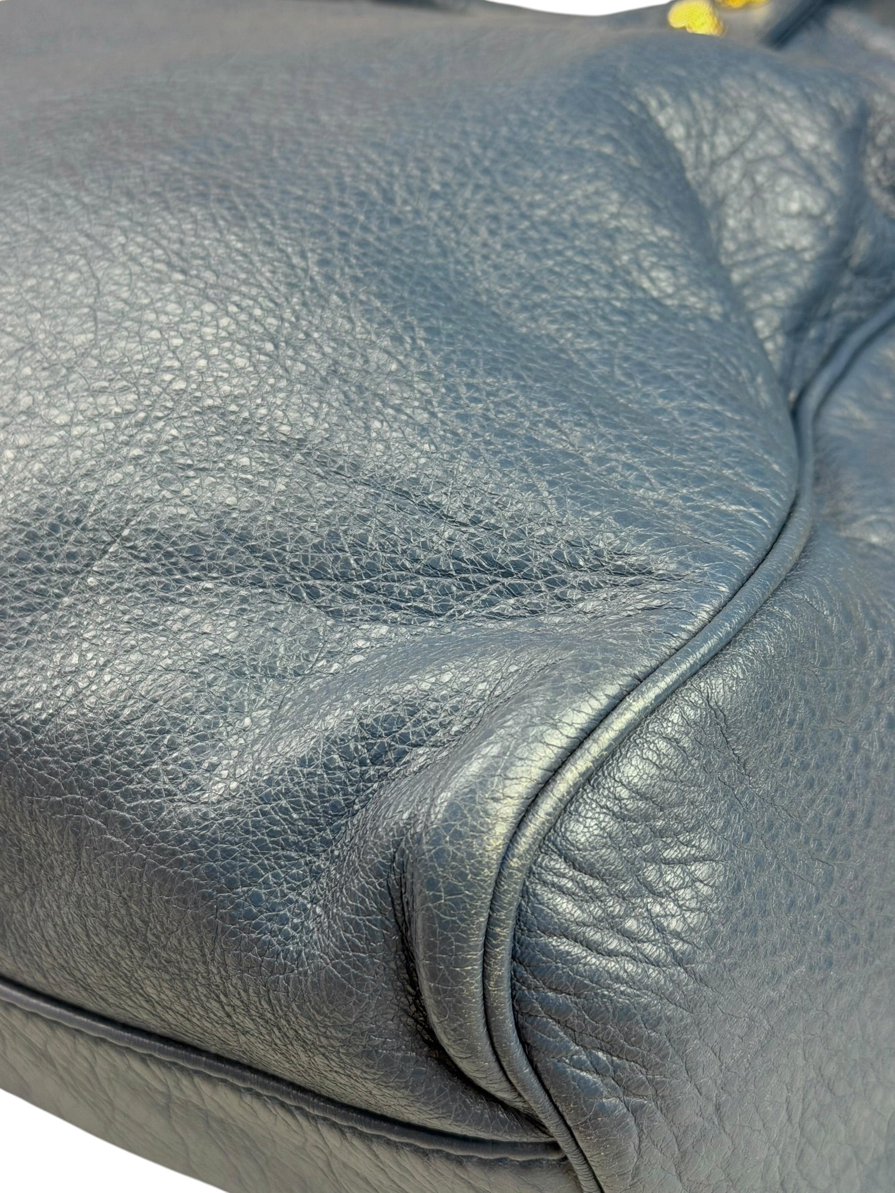 Balenciaga Mist Blue Leather Sunday City Bag