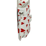 Balenciaga White Leather Hourglass Heart Nano Two-Way Bag