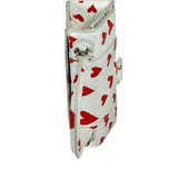 Balenciaga White Leather Hourglass Heart Nano Two-Way Bag