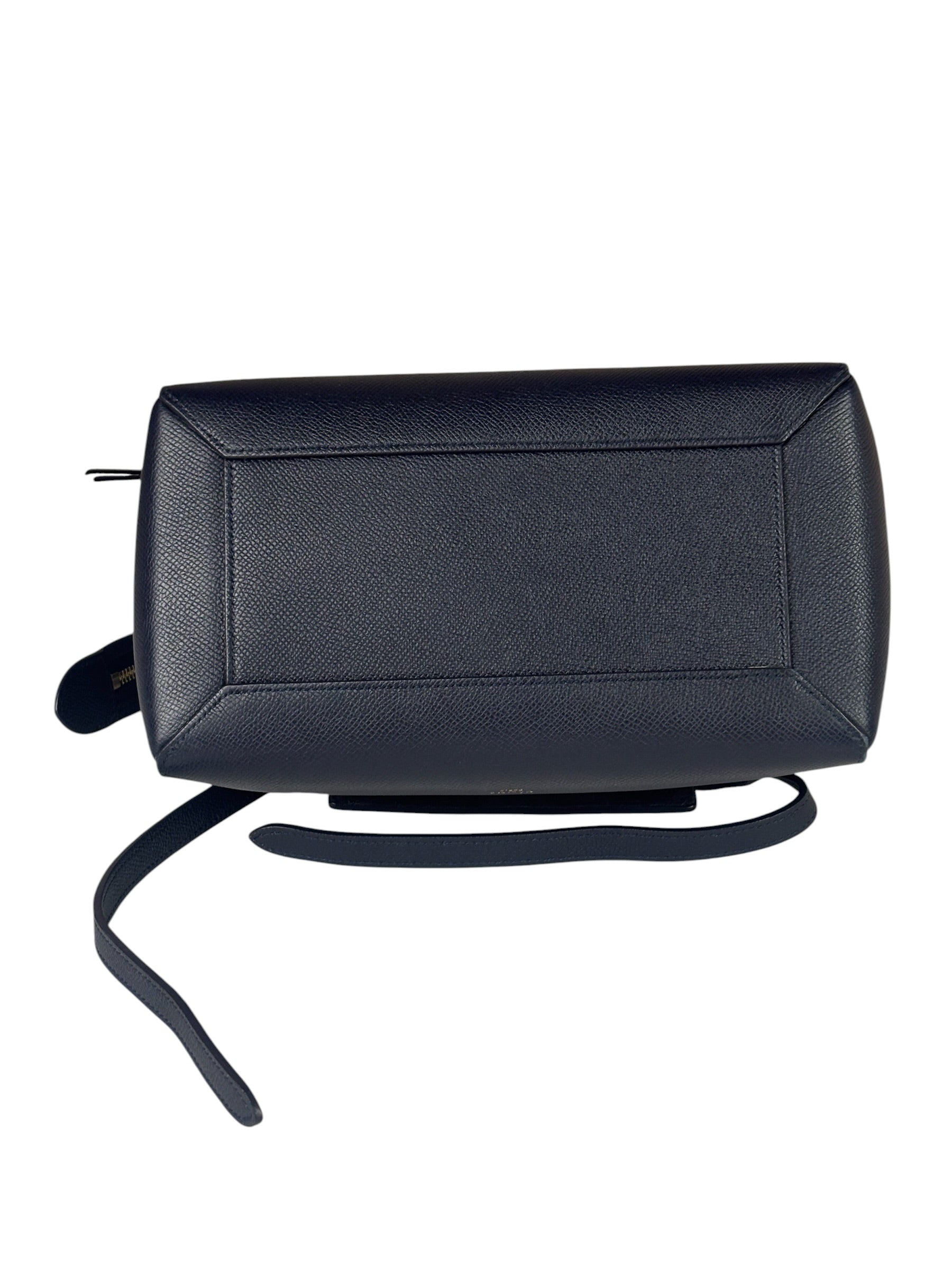 Celine Navy Grained Calfskin Belt Two-Way Bag